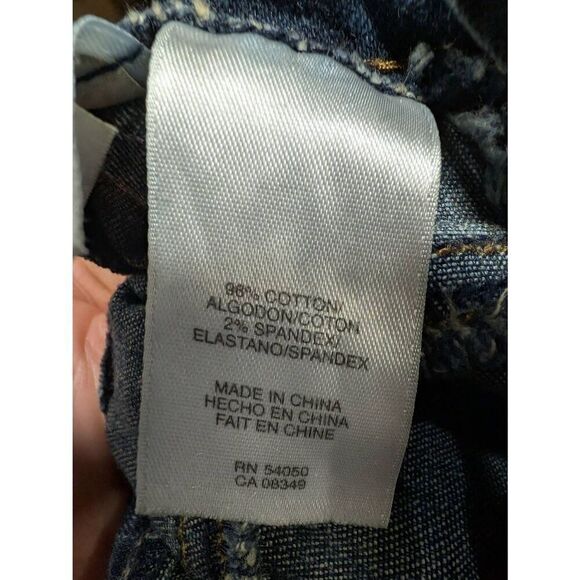 Jones New York Signature Stretch Bootcut Denim Jeans Blue 5-Pocket Medium Wash - Picture 5 of 7